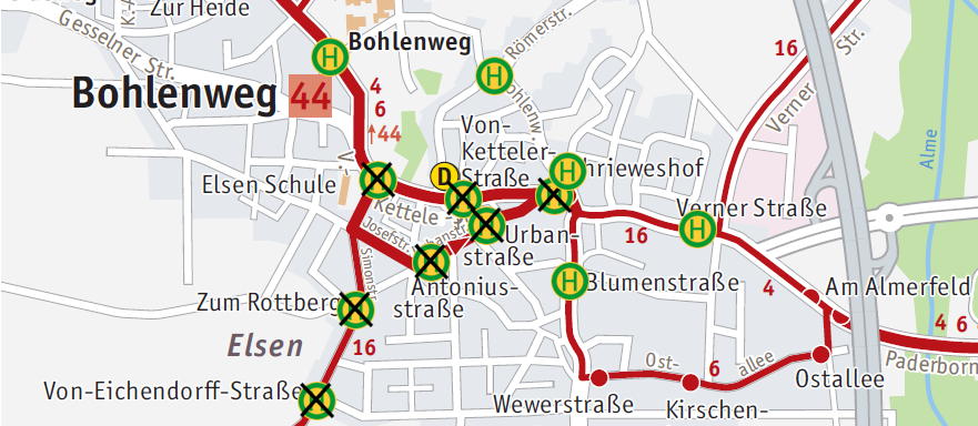 Bild von Verkehrsmeldungsnetzplan
