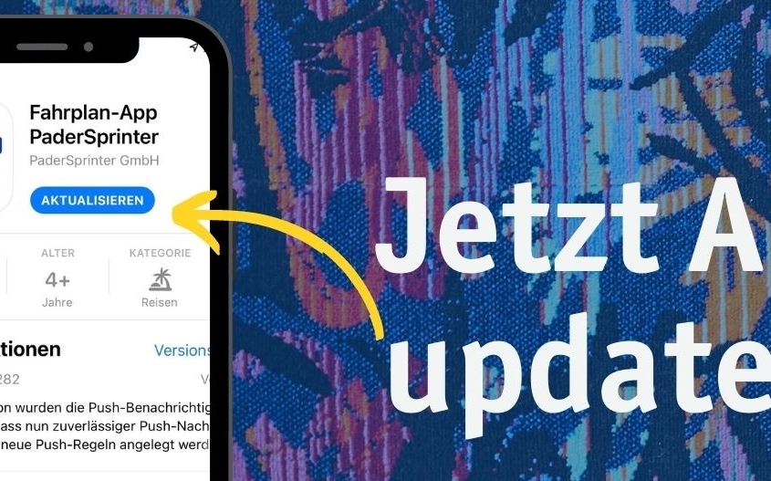 PaderSprinter Fahrplan-App Update für Push-Benachrichtigungen