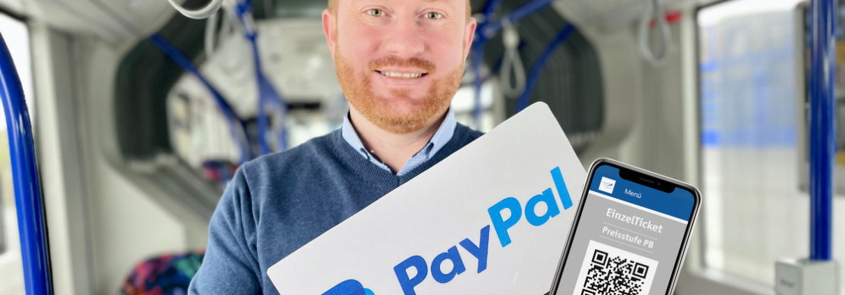 Online-Tickets können jetzt auch per PayPal bezahlt werden