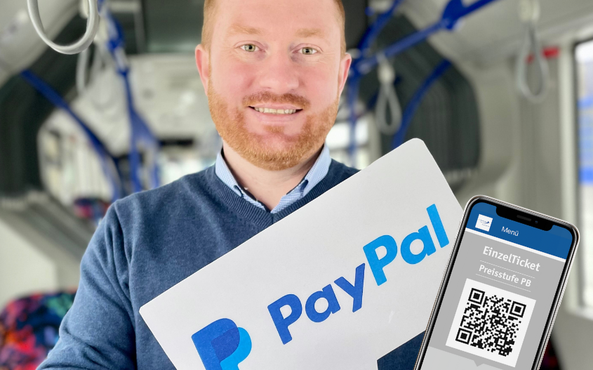 Online-Tickets können jetzt auch per PayPal bezahlt werden