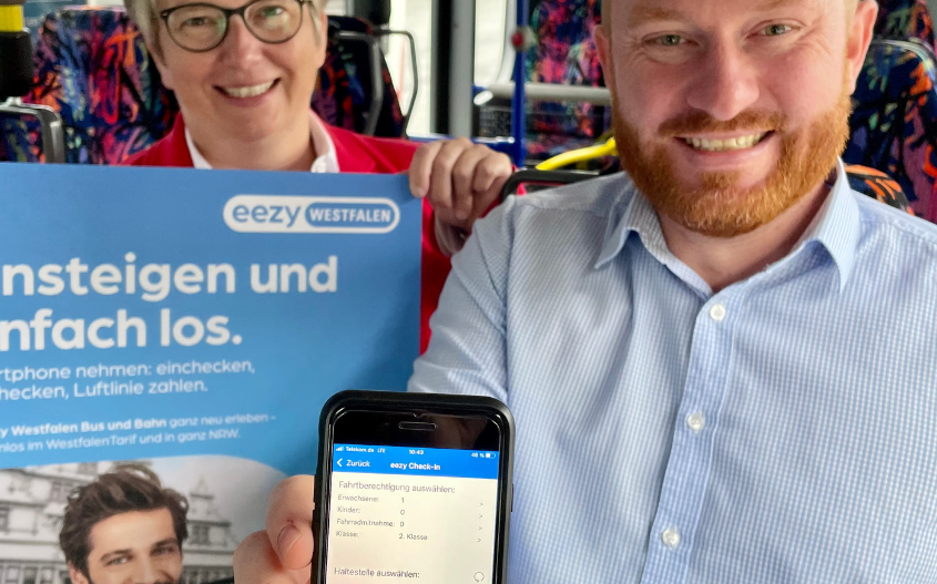 eezy Westfalen ist in der Fahrplan-App des PaderSprinter erhältlich