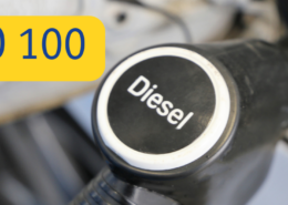 Dieseltanksäule und der Kraftstoff HVO 100