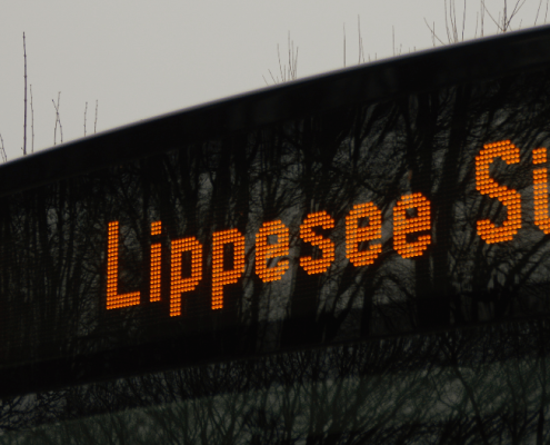 Linie 6 in Richtung "Lippesee Süd".
