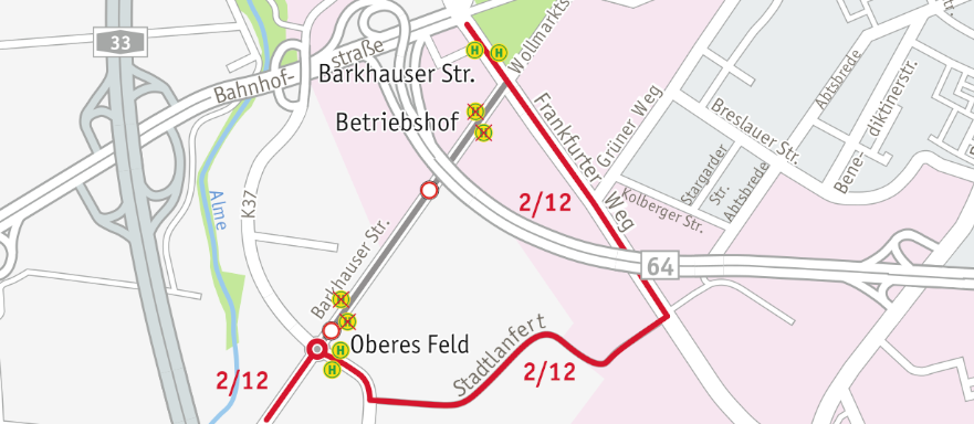 Bild von Verkehrsmeldungsnetzplan