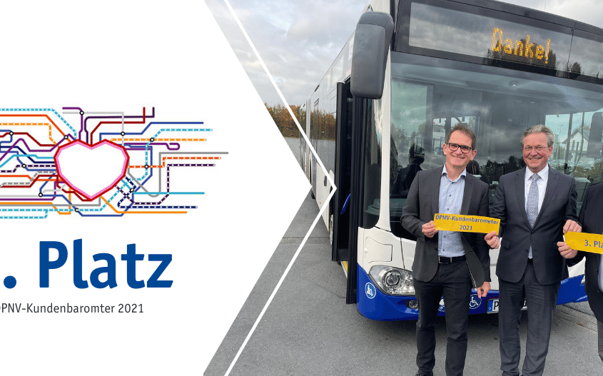 ÖPNV Kundenbarometer 2021: Platz 3 für den PaderSprinter