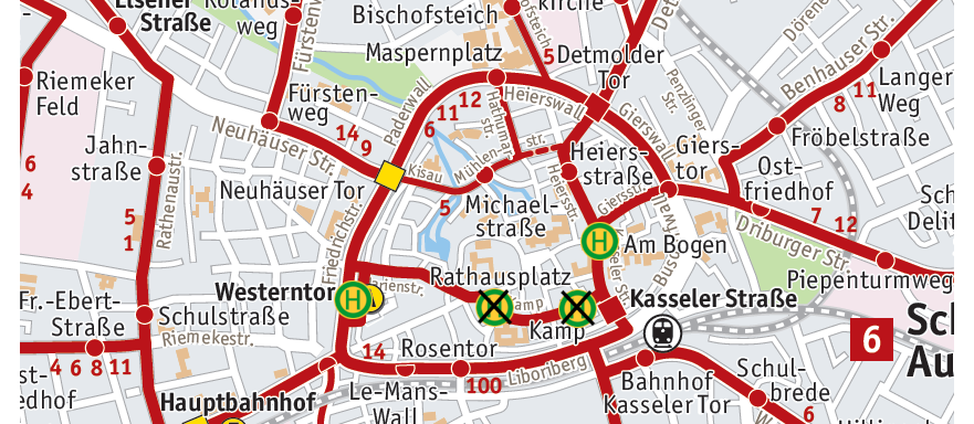 Bild von Verkehrsmeldungsnetzplan