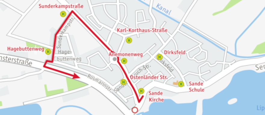 Bild von Verkehrsmeldungsnetzplan